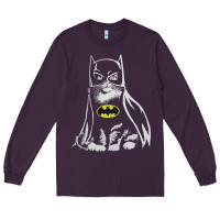 Plum catman tshirt Long Sleeve Tee - linhVisuals