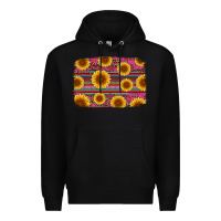 Black cinco de mayo sunflower background Premium Hoodie - Artiststas