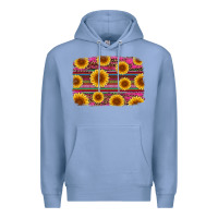 Colony Blue cinco de mayo sunflower background Premium Hoodie - Artiststas