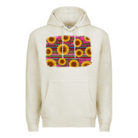 Oatmeal Heather cinco de mayo sunflower background Premium Hoodie - Artiststas