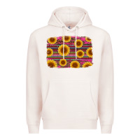 Pale Pink cinco de mayo sunflower background Premium Hoodie - Artiststas