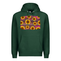 Sports Green cinco de mayo sunflower background Premium Hoodie - Artiststas