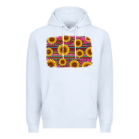 White cinco de mayo sunflower background Premium Hoodie - Artiststas