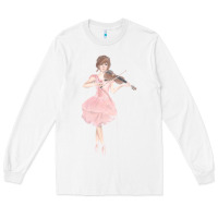White lindsey stirling Long Sleeve Tee - linhVisuals