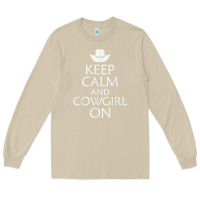 Mushroom keep calm and cowgirl horse Long Sleeve Tee - linhVisuals