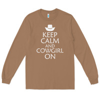 Toasted Coconut keep calm and cowgirl horse Long Sleeve Tee - linhVisuals