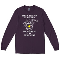 Plum military mr grenade is not our friend Long Sleeve Tee - linhVisuals