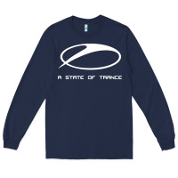 Navy #a state of trance radio Long Sleeve Tee - linhVisuals
