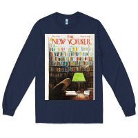 Navy the new yorker 1973 Long Sleeve Tee - linhVisuals