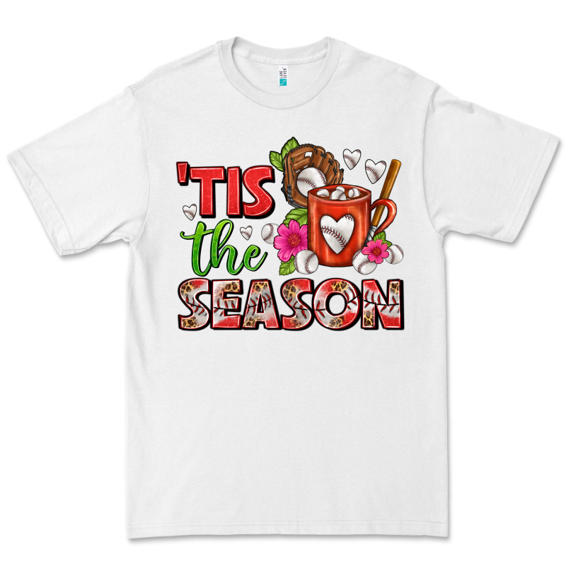 Tis The Season Baseball Coffee Mug Premium Tee by FaDigitalArtStudio | Teevron