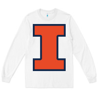 White Illinois fighting illini, University of Illinois, UIUC, Geari Long Sleeve Tee - linhVisuals