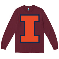 Burgundy Illinois fighting illini, University of Illinois, UIUC, Geari Long Sleeve Tee - linhVisuals
