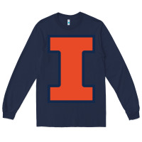 Navy Illinois fighting illini, University of Illinois, UIUC, Geari Long Sleeve Tee - linhVisuals