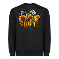Black softball hearts Heavyweight Sweatshirt - Jasminsmagicworld