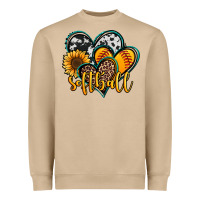 Softball Hearts Heavyweight Sweatshirt | Teevron