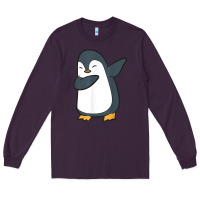 Plum penguin dabbing funny Long Sleeve Tee - linhVisuals
