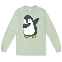 Matcha penguin dabbing funny Long Sleeve Tee - linhVisuals