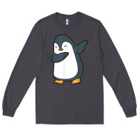 Smoke penguin dabbing funny Long Sleeve Tee - linhVisuals