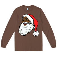Chestnut black santa claus christmas Long Sleeve Tee - linhVisuals