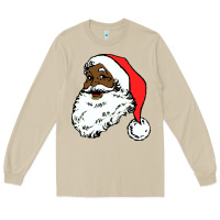 Mushroom black santa claus christmas Long Sleeve Tee - linhVisuals