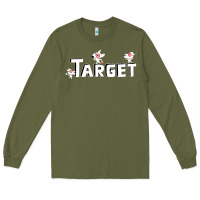 Army Green target team 3D Long Sleeve Tee - linhVisuals