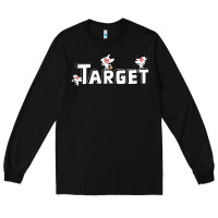 Black target team 3D Long Sleeve Tee - linhVisuals