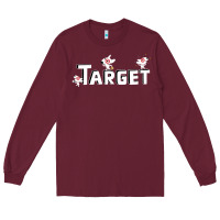 Burgundy target team 3D Long Sleeve Tee - linhVisuals