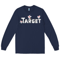 Navy target team 3D Long Sleeve Tee - linhVisuals