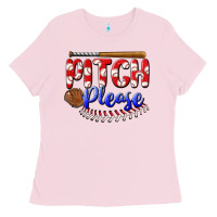 Bubblegum Pink pitch please Ladies Tee - BundleAndBundleShop