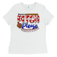 White pitch please Ladies Tee - BundleAndBundleShop