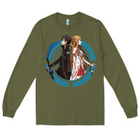 Army Green sword art online -  kirito and asuna Long Sleeve Tee - linhVisuals