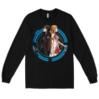 Black sword art online -  kirito and asuna Long Sleeve Tee - linhVisuals
