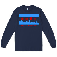 Navy sweet home chicago Long Sleeve Tee - linhVisuals