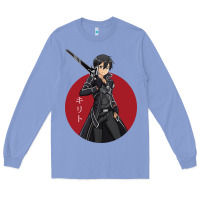 Colony Blue Sword art online -kirito Long Sleeve Tee - linhVisuals