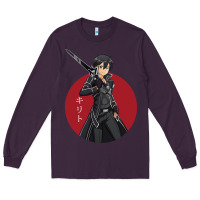 Plum Sword art online -kirito Long Sleeve Tee - linhVisuals