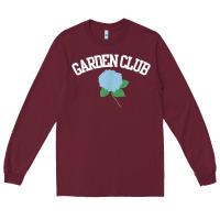 Burgundy grandmillennial hydrangea style garden club Long Sleeve Tee - linhVisuals