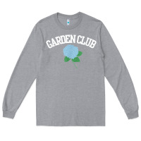 Heather Grey grandmillennial hydrangea style garden club Long Sleeve Tee - linhVisuals