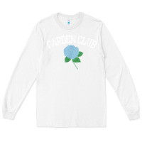 White grandmillennial hydrangea style garden club Long Sleeve Tee - linhVisuals