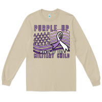 Mushroom purple up month of the military child Long Sleeve Tee - linhVisuals