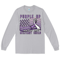 Moon Dust purple up month of the military child Long Sleeve Tee - linhVisuals