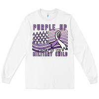 Purple Up Month Of The Military Child Long Sleeve Tee | Teevron