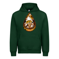 Forest Green sunflower tooled leather bullskull teardrop earrings Urban Hoodie - Jasminsmagicworld