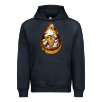 Navy sunflower tooled leather bullskull teardrop earrings Urban Hoodie - Jasminsmagicworld