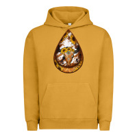 Pigment Peanut Butter sunflower tooled leather bullskull teardrop earrings Urban Hoodie - Jasminsmagicworld