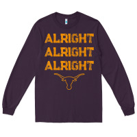 Plum texas pride state usa alright alright alright t shirt Long Sleeve Tee - linhVisuals