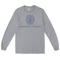 Heather Grey georgetown university Long Sleeve Tee - linhVisuals