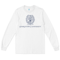 White georgetown university Long Sleeve Tee - linhVisuals