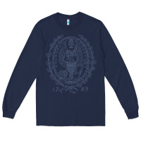 Navy georgetown university Long Sleeve Tee - linhVisuals