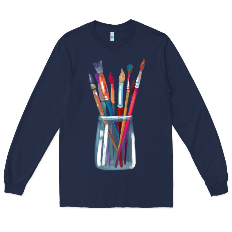 Paint Brushes Long Sleeve Tee by linhVisuals | Teevron