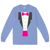 Colony Blue pink tux tuxedo Long Sleeve Tee - linhVisuals